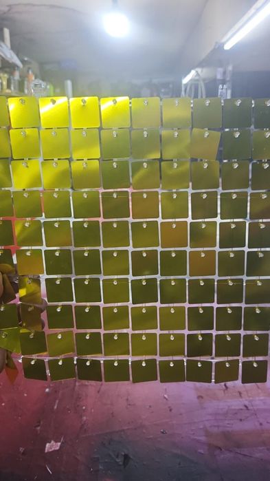 Свадебный декор пайетками