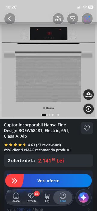 Cuptor elecreic Hansa