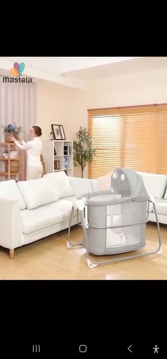 Продаётся Шезлонг электрокачели для новорожденных кровать люлька (Б/У)