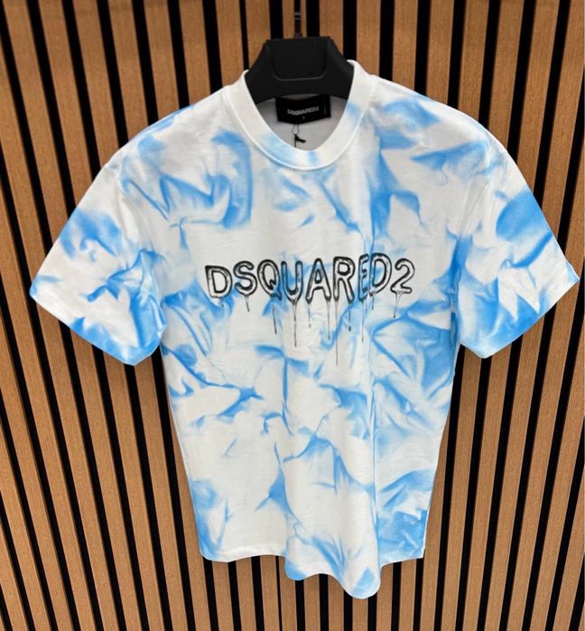Tricou dsq2 alb.