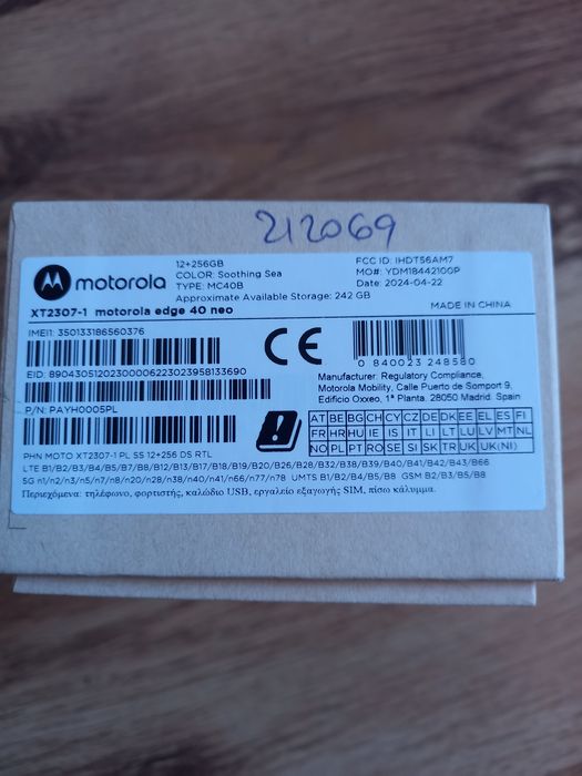 Vand tel motorola edge 40 neo