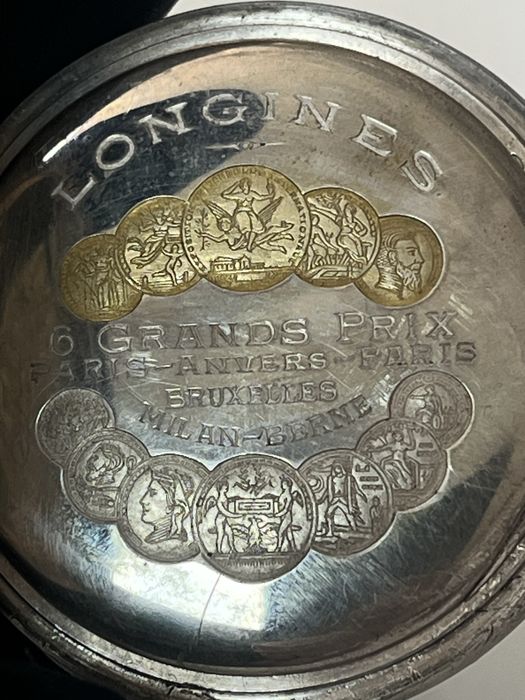 Джобен часовник Longines 1916-1917г. – сребро 0.800