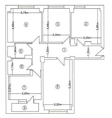 Apartament 4 camere decomandate · Etaj 3/8 · 84 mp