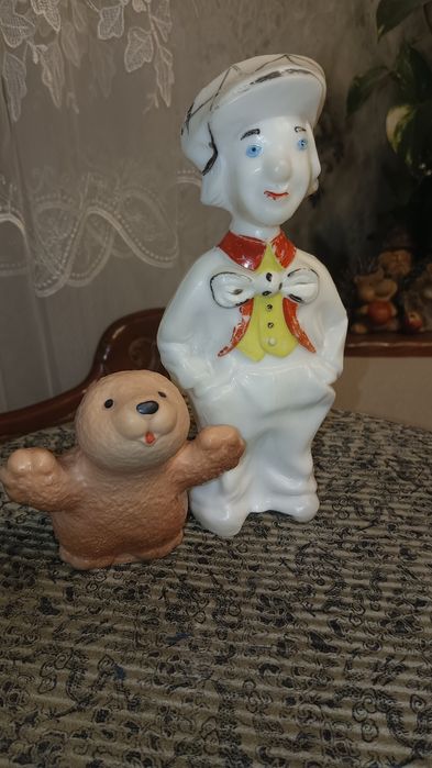 Коллекционные  фигурки СССР Клоун, бобер