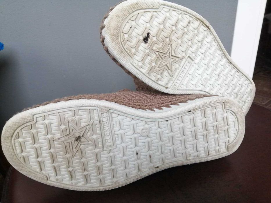 Cizme scurte de primavara-vara crosetate manual (marimea 39)