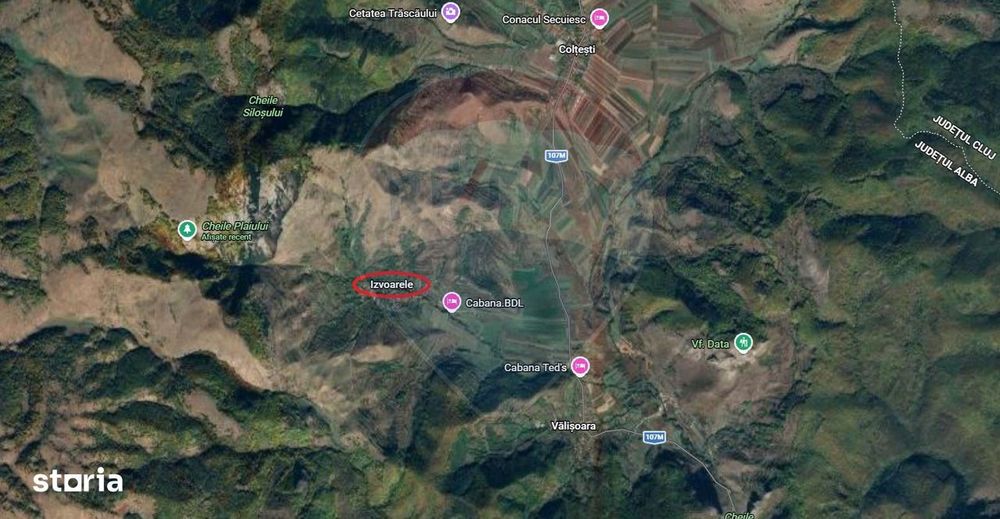 Teren intravilan 1.271 mp – Izvoarele, jud. Alba
