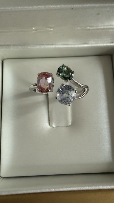 Inel 18K aur alb