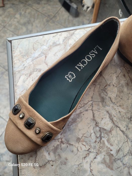 Balerini mato, piele naturala, marime 36, nepurtati