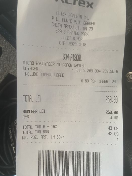 vand microfon aqirys voyager