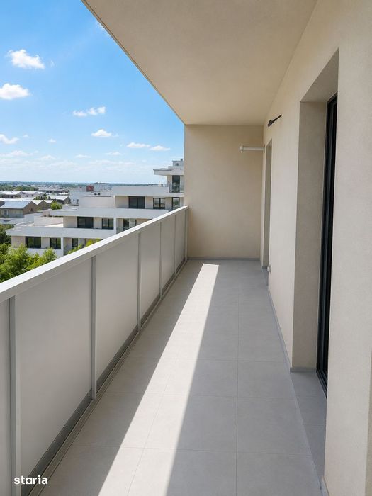 Apartament nou cu 2 camere, terasa spectaculoasa de 24 mp si parcare s