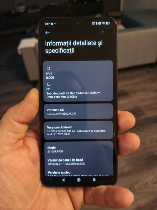 Xiaomi Redmi Note 13 Pro 5G (8GB RAM / 256GB / Snapdragon 7s Gen 2) – Impecabil / Pachet complet