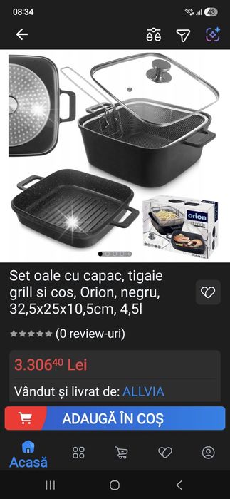 Set de cratițe  nou nefolosit in cutie aduse din Germania..