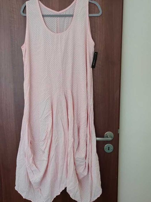 Ефирна памучна рокля в бохо стил