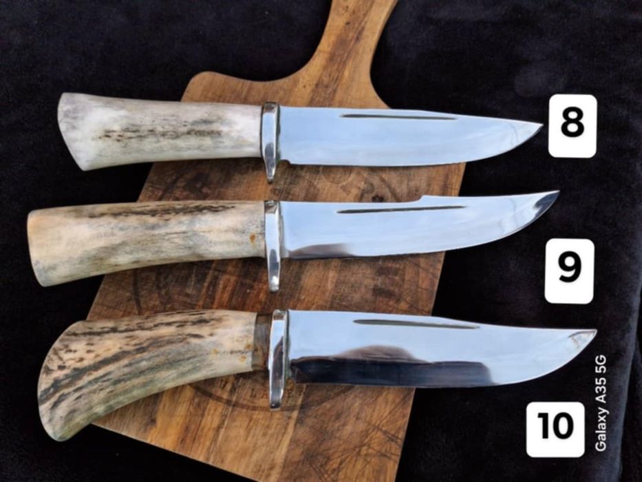 Ножове от еленски рог и стомана 440c