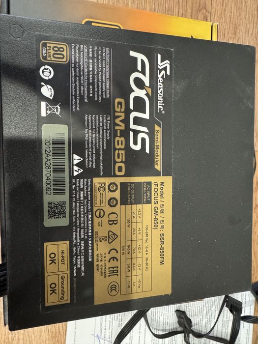 Блок питания Seasonic Focus GMB 850 ( Gold)
