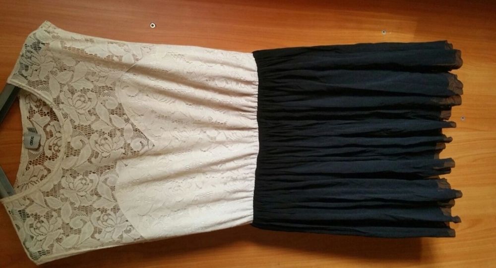 Rochie dantela dama alba neagra eleganta zi seara ocazie