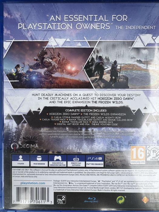 Horizon Zero Dawn Ps4/Ps5 игра