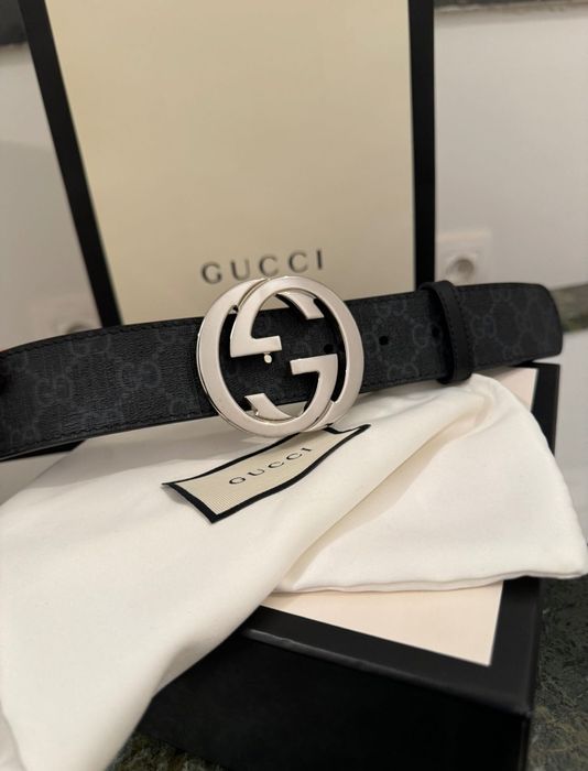Curea originala Gucci Supreme belt with G buckle noua cu factura