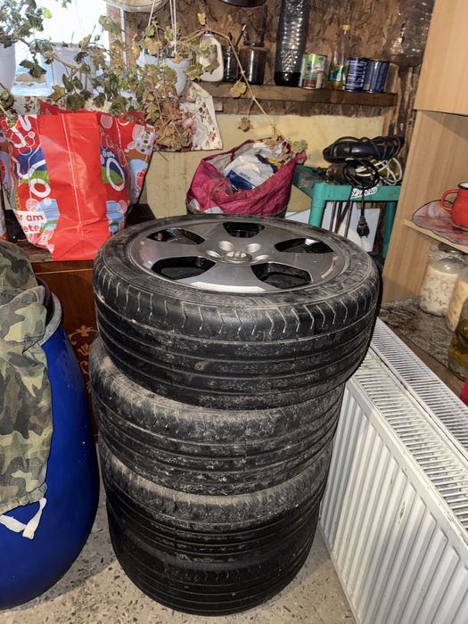 Jante Aluminiu 5x112 Audi A3 + Anvelope Vara