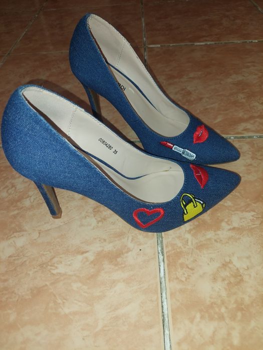 Туфли  джинсовые