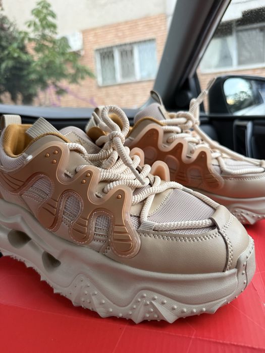 Pantofi sport GRYXX maro, Y2002, din material textil si piele naturala