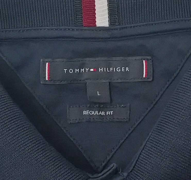 Tommy Hilfiger Polo Shirt оригинална тениска L памучна поло фланелка