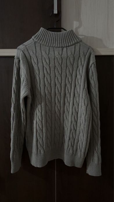 Pulover Polo Ralph Lauren Quarter Zip Grey – Mărimea M (Nou)