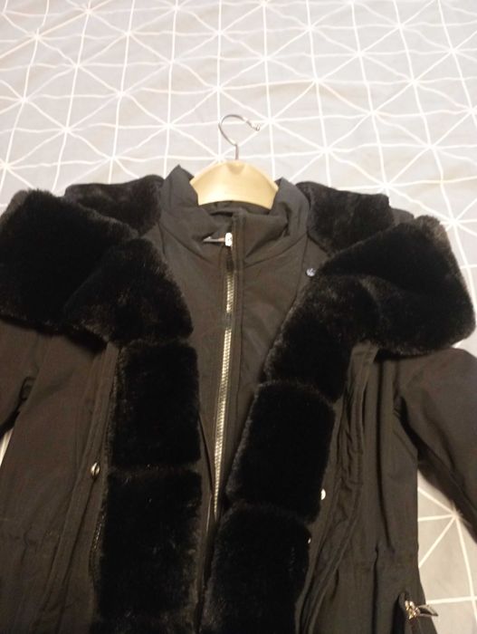 Зимно палто - парка черен цвят