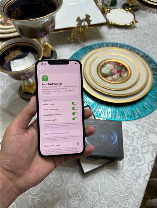 Iphone 12pro max 86%yomkist radnoy 256gb 2ta simkartalik