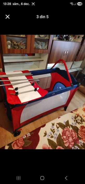 Vând pătuț de copii nou preț 230 lei