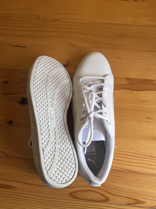 Маратонки  Puma дамски  бели кожени