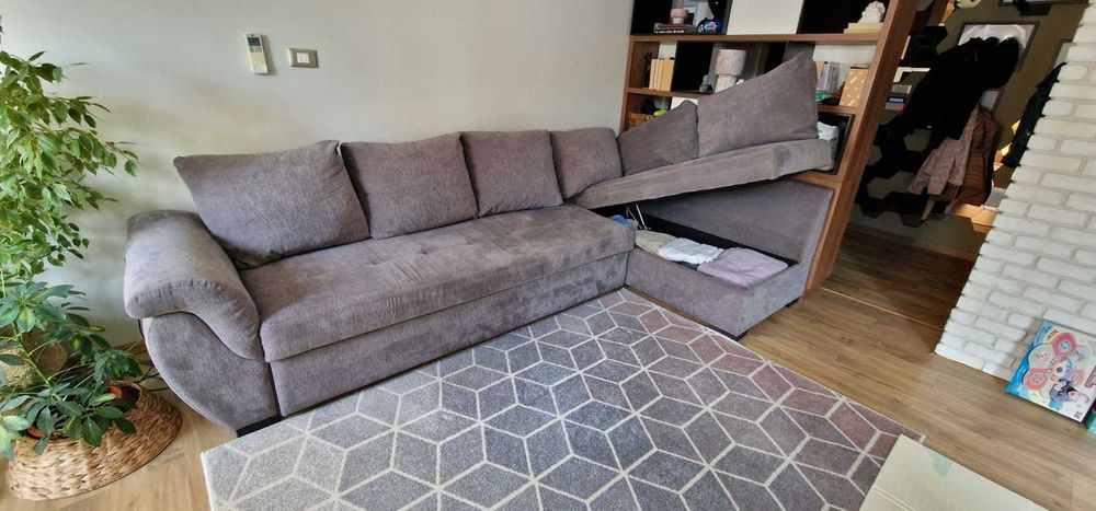 Диван с Лежанка, Ракла и Функция Сън