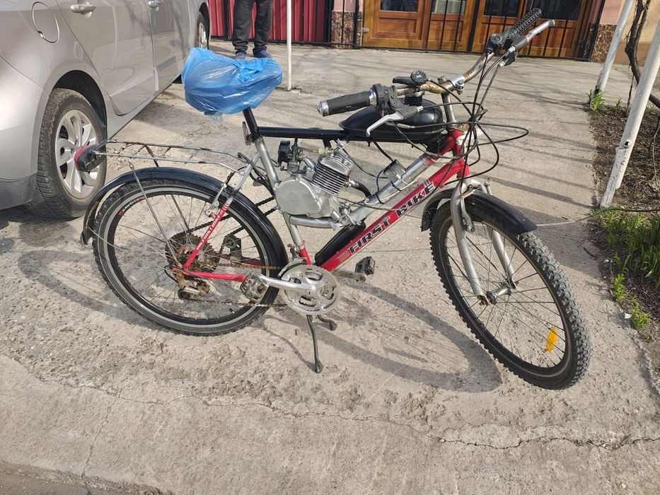 Bicicleta cu motor nou 80cc la 1000 lei