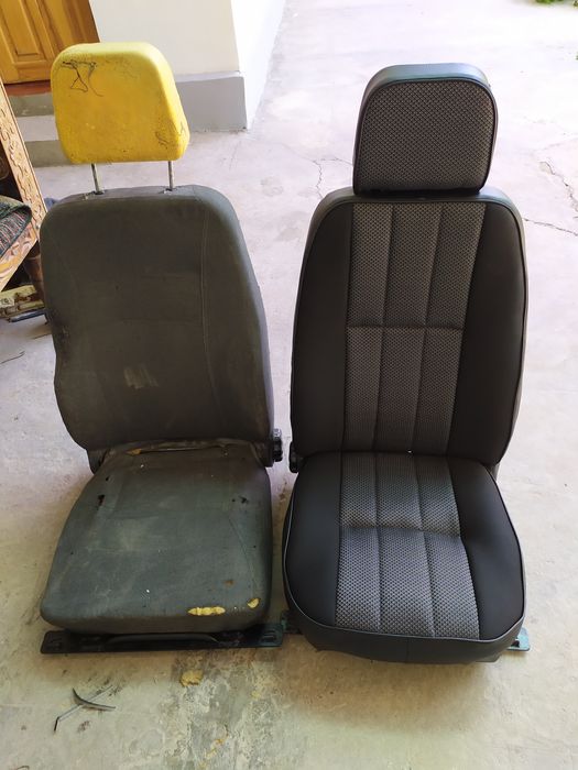 Реставрация сиденья чехол линолеум мастерский