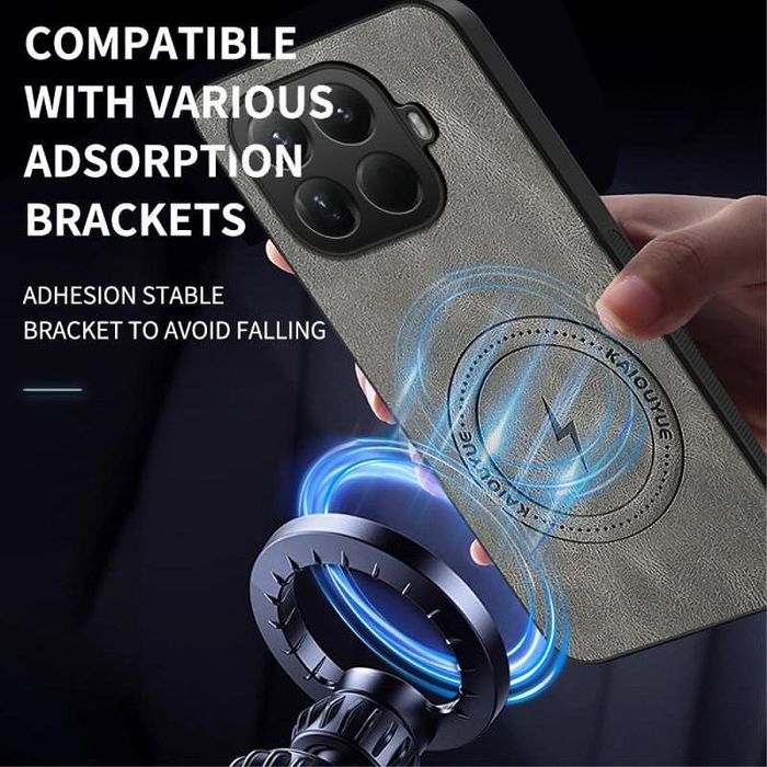 Стилен magsafe кейс за xiaomi 15t pro - сив