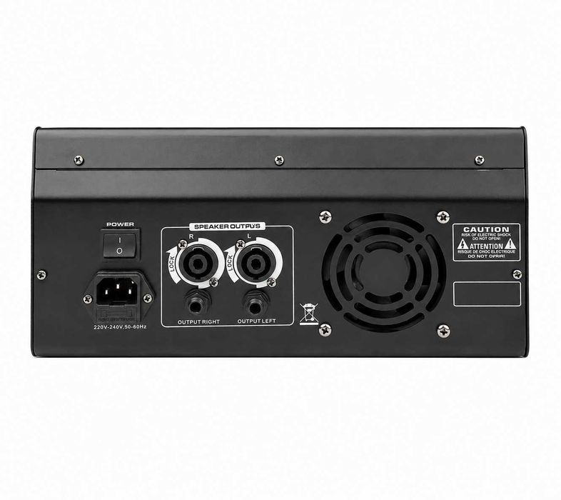 Mixer audio activ 2 x 450W 4 canale Stereo canal Amplificat 16 Efecte DSP Bluetooth USB Egalizator