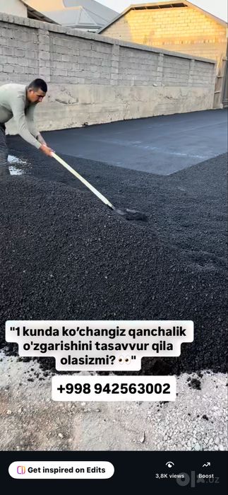 Asfalt xizmati / asfalt ishlari / asfaltlash /Asfalt