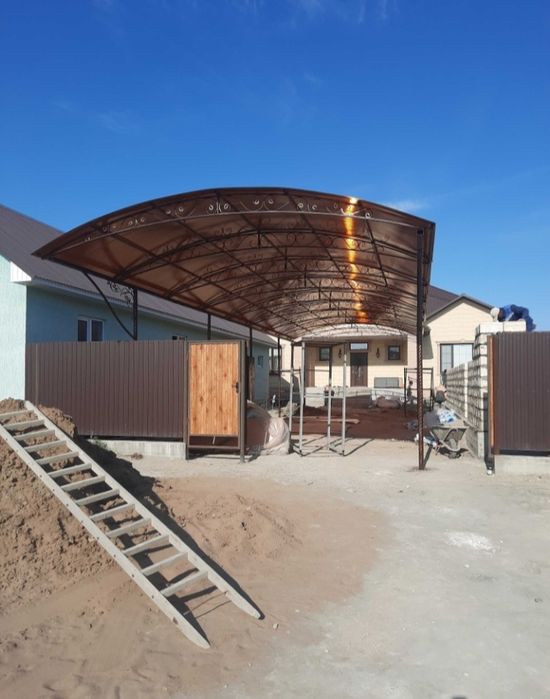 навес ворота лестницы заборы  оградки сварка сварщик