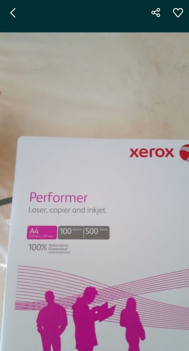 А4 бумага, есть 20 пачек