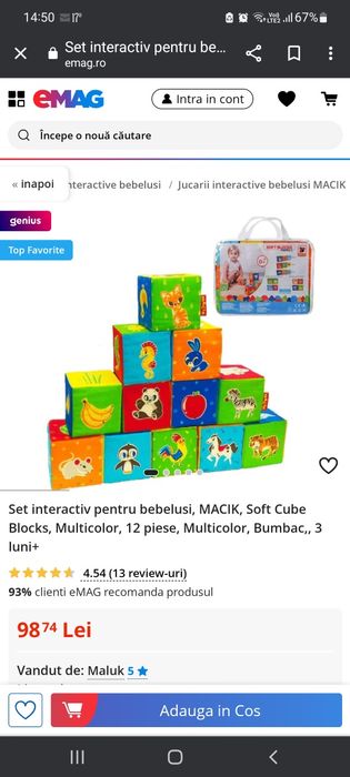 Cuburi moi pentru bebelusi