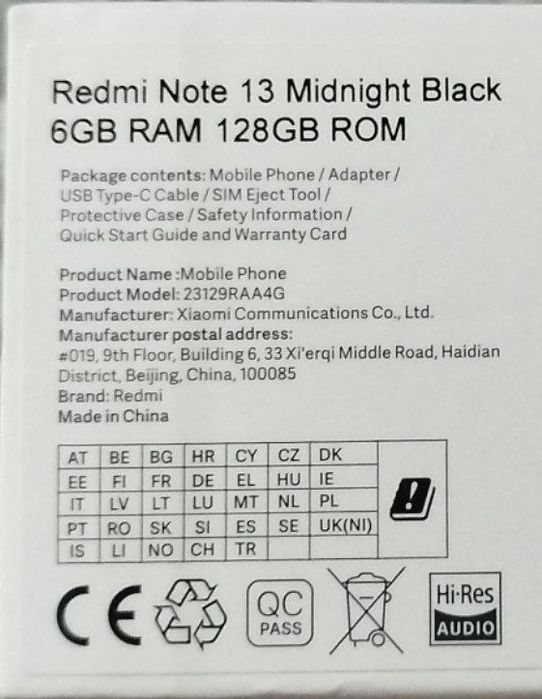 Продам смартфон Xiaomi Redmi Note 13