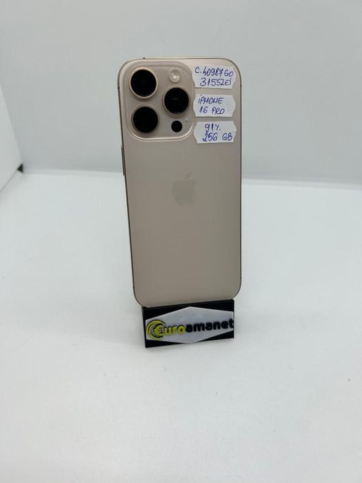Telefon mobil Apple iPhone 16 Pro, 256GB, 5G B.91% -D-