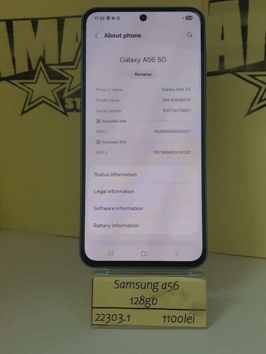 Samsung a56(m1) staramanet