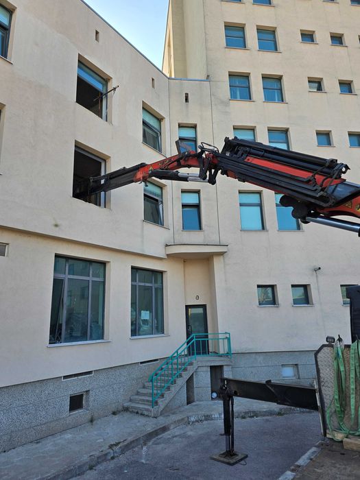 Услуги с кран, камион с кран,преместване на гаражни клетки вишка