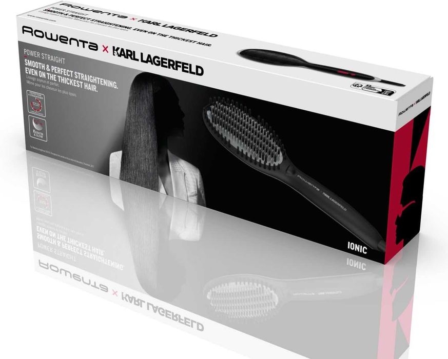 Четка за изправяне Rowenta x Karl Lagerfeld CF582L за всички типове коса