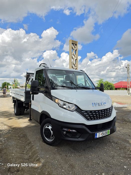 Iveco daily 35c18 Basculabil cu macara,an 2020