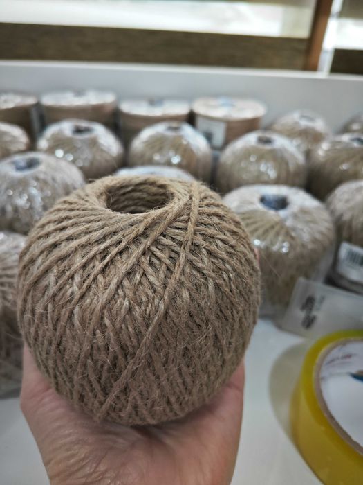 Джут для рукоделия 200м ,джутовый шпагат,Бечевка,джут двойной крутки