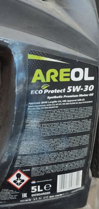 Моторное масло AREOL eco protect 5W-30 5L