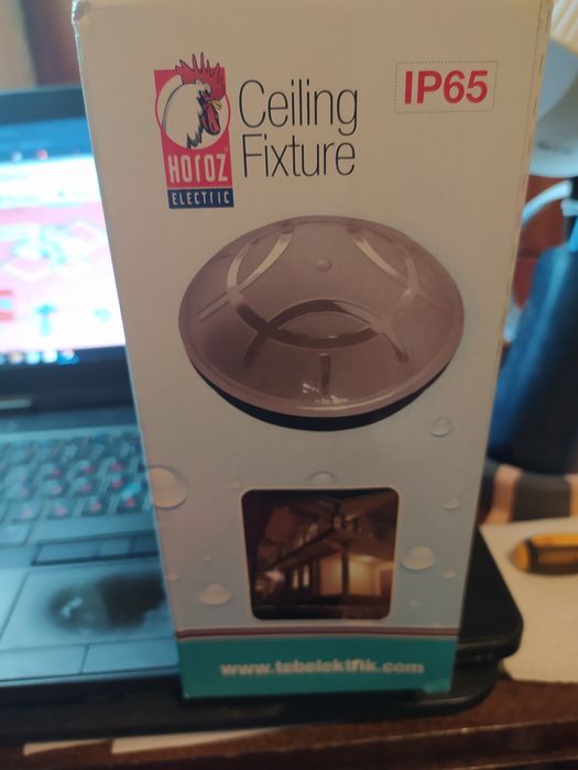 -Плафони за ел. осветл.--нов 1 бр--устойч. на влага-стъкло петромакс.