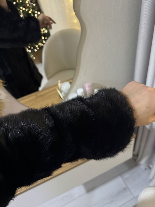 Норковя шуба поперечка